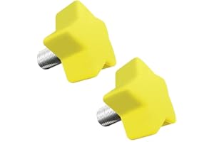 TUCANA 1 Pari Star Shape 85A Rubber Roller Skate Stopper with 5/8” Bolt, Adjustable Rubber Plugs Brake Block Toe Stop, Skate 