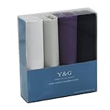 YEB02 Classic Gentlemen 4 Cotton Handkerchiefs Set Wedding Gift Ideas By Y&G