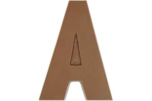 Philadelphia Candies Solid Milk Chocolate Alphabet Letter A, 1.75 Ounce Novelty Gift
