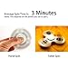 Tri-Spinner Fidget Toy Stress Reducer Nylon PA Material Hybrid Ceramic Bearing Perfect For ADHD EDC ADD Anxiety Autism Adult Children Hand Killing Time (White)