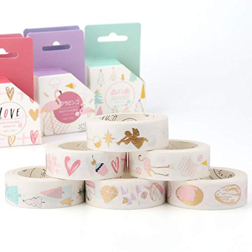 Mwoot 6 Pack Christmas Gift Package Tape 15mm Washi Tape Decorative Arts Tape For Diy Crafts Card Making Gift Decoration Scrapbook Journal Easter Christmas Unicorn Various Mixed Pattern Buy Online In Dominica At Dominica Desertcart Com Productid