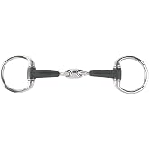 HORZE Rubber Oval Link Eggbutt Snaffle Bit