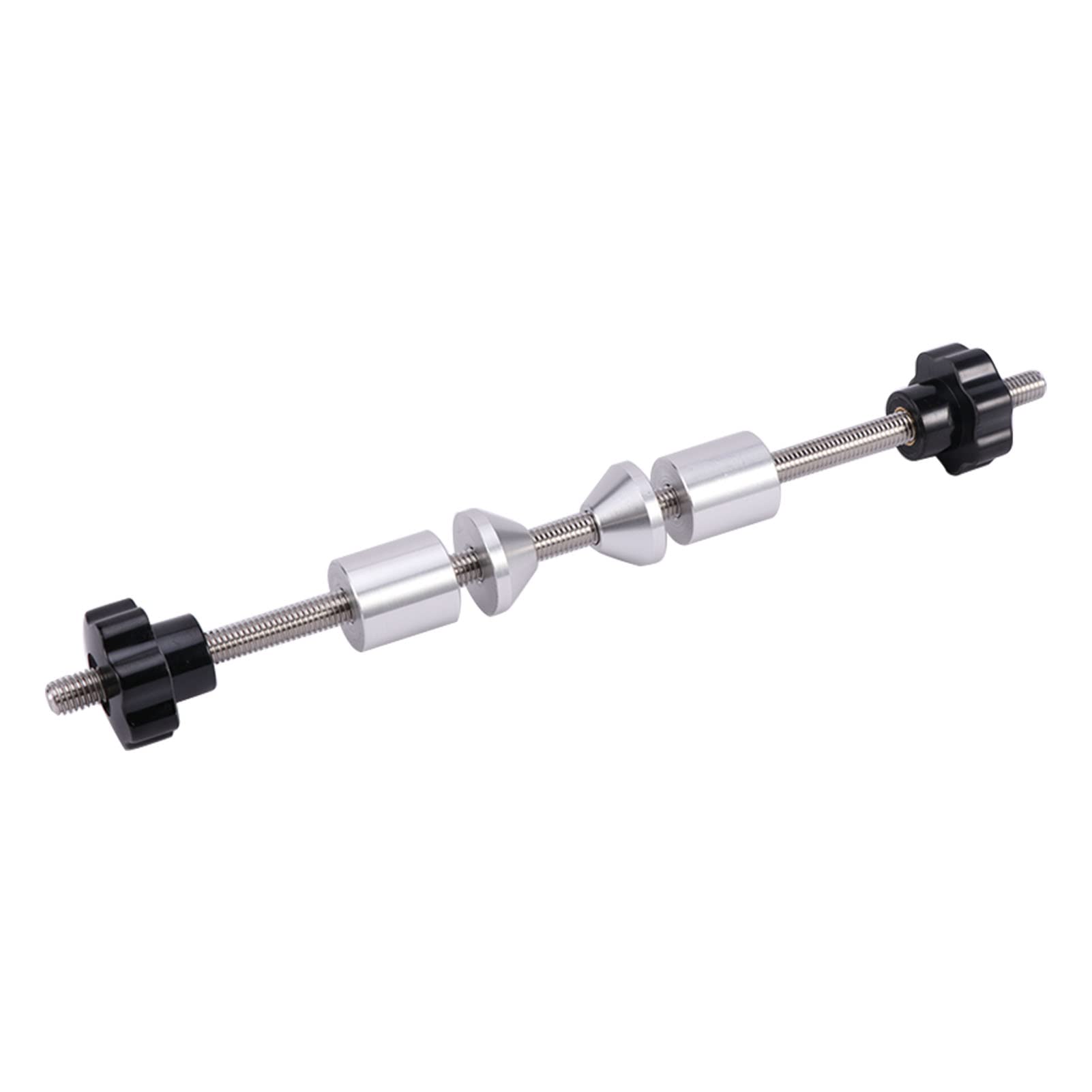 Bicycle Wheel Truing Stand Thru Axle-Adapter, 250 mm Alloy Bike Hub Repair Tool Truing Stand Platform Pass-Through Pin Adapter, Work with 12/15/20 mm Pivot Front Wheels