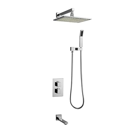 Led Thermostatic Shower Faucets Wall Mounted Bathroom Shower