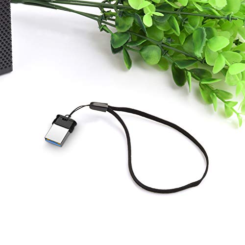 Chiavetta USB 3.0 128 GB ad Alta Velocità Fino a 80 MB/s in Lettura, Vansuny Mini Chiavette USB 128GB Memoria Esterna USB Flash Drive Memoria Stick con Cordino Portatile per Desktop, Laptop, PC, Nero