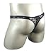 Sissy Pouch Panties Men's Silky Lace Thong Girly Briefs Bikini Underwear Sexy for Men Plus Size (Black)