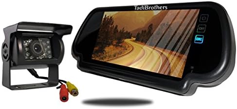 Tadibrothers 7 Inch Mirror with 120 Degree RV Backup Camera