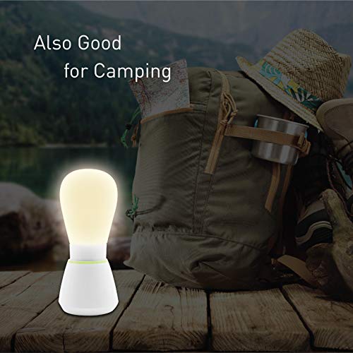 SecurityMan Baby Night Light for Kids, Use as Portable Table Nursery Lamp or as Bedside Flashlight - Adjustable Warm White/Cool White, 2 Level Brightness Control, & Quick Touch On/Off