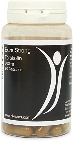 Bixeans® High Strength Forskolin 600mg 60 Capsules Pure Coleus Forskohlii Root Extract - 300% Triple strength - Strongest in the market!!! ( Bixeans® 600mg means 600mg!!!) FK66 - Promote Weight loss, Rapidly Burn Fat, Supplement for Wellness, Suitable for vegetarians and vegans