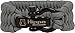 Hippo Survival Military Grade Paracord Bracelet with Black Metal Shackle and Adjustable Size – Tool for Hiking, Camping, Outdoor Trips and Emergency Situations (Grey)