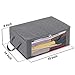 Magicfly Foldable Comforter Storage Bags, Clothes Storage Containers with Large Clear Window & Carry Handles,Organizer for Blankets Storage Bags, Linen Collapsible Storage Boxes for Closets, Set of 3