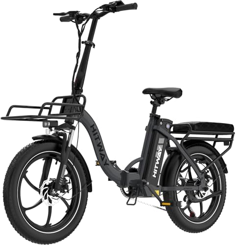 HITWAY E Bike, Ebike mit 250W Motor, Elektrofahrrad 20 Zoll, E-Bike mit 70-150km Reichweite, 7-Gang, APP-Steuerung, faltbar, IP54 wasserdicht, Pedelec