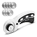 45mm Rotary Cutter Set, AGPtEK Rotary Cutter with 7 Replacement Rotary Blades, Rotary Blades & Safety Lock for Precise Cutting, Ideal for Sewing Fabric Leather Quilting & More primary