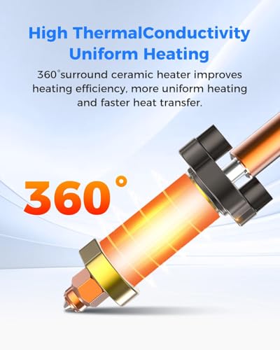 K2 Plus Ceramic Heating Block Kit, Unicorn Quick Swap Nozzle Kit, All-Metal High Temperature Resistant Hotend Upgrade for Creality K2 Plus 3D Printer, Integrated Durable Design