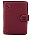 ZOPPEN Passport and Vaccine Card Holder Combo, Passport Holder with Vaccine Card Slot, Passport Wallet Cover Travel Essentials Document Organizer, Rfid Blocking Travel Wallet Womens, Wine Red