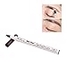 Inverlee 3Pcs Waterproof Eye Brow Eyeliner Eyebrow Pen Pencil with Brush Makeup Cosmetic (Browm)