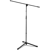 Gravity Microphone Stand MS 5311 B Traveler Microphone Stand with Boom for Studio and Stage, black