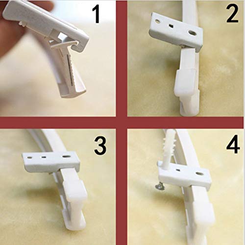 Super More Flexible Curtain Track Rails Bendable Cubicle Track Top Side Ceiling-Mount 3/5 Meters (Rail Roller Kit)