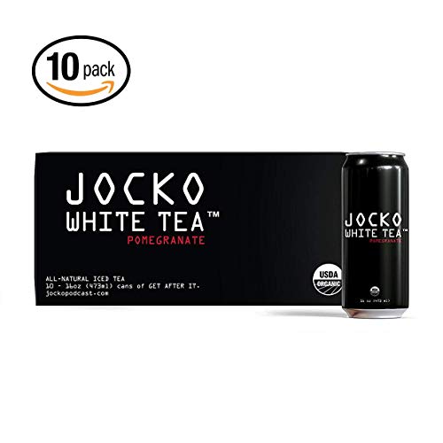 Jocko White Tea Organic ZERO SUGAR White Pomegranate Tea with Natural