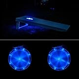 Blue Cornhole Lights