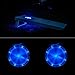 Blue Cornhole Lights