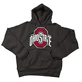 Ohio State Buckeyes Hooded Sweatshirt Applique Charcoal