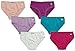Lucky & Me Ava Little Girls Bikini Underwear, Multi-Color 6 Pack, Tagless, Soft Cotton, 9/10