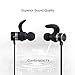 Bluetooth Headphones, Prefeco Wireless Earbuds Runner Headset Sweatproof Stereo Sport Earphones with Mic for Exercise Running Gym (Black)