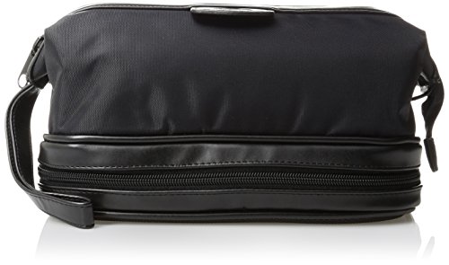 Dopp men s zip-bottom travel kit, black