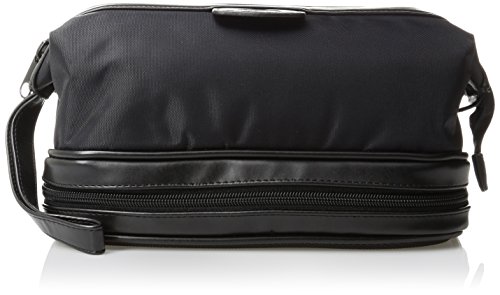 Dopp Men's Zip-Bottom Travel Kit, Black