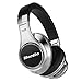 Bluedio U (UFO) PPS 8 Drivers High-End Bluetooth headphones Revolution/3D Sound Effect/Aluminum alloy build/Hi-Fi Rank wireless&wired Over-Ear headsets with carrying hard case Gift (Silver and Black)