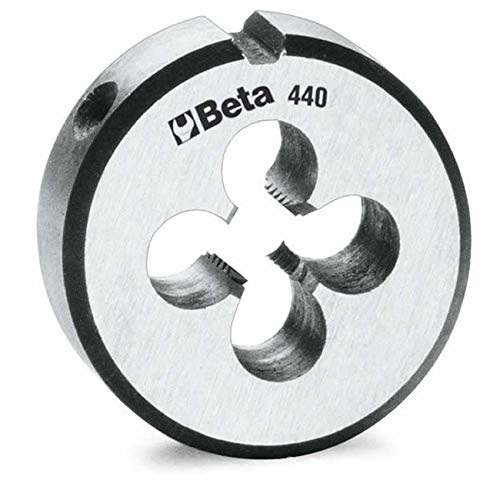 Beta 4410112 Round Die, Fine Pitch, Chrome-steel, M14 x 1.50 x 38.1mm, 1-1/2" O/D