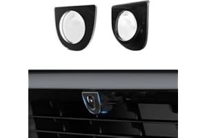 2pcs Front & Rear Camera Protective Lens Guard Cover for Tesla Model Y Juniper 2025–2026, Spherical PC Protection Cap, Bumper