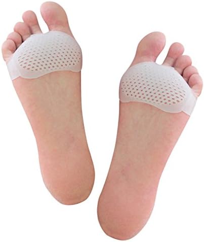 Gel Metatarsal Pads - Zakaco Breathable Soft Ball of Foot Pads,Metatarsal Fracture Pain Relief,Prevent Callus and Blisters for Men and Women (2Pairs)