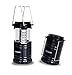 APOLLED Camping Lantern, 30 LED Camping lights 2 Pack with 6 AA Batteries,Ultra Bright,Portable,Waterproof,Ideal Lights for Hiking,Camping, Emergencies,Storm (Black, Collapsible)