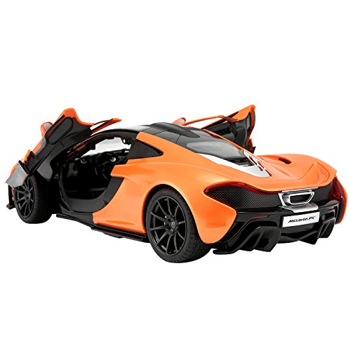 1/14 Scale McLaren P1 Radio Remote Control Model Car R/C RTR Push Button Open Doors (Orange)