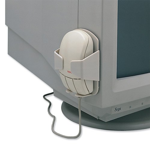 Compucessory Mouse Holder Vertical with Adhesive Pad for Monitor Ref