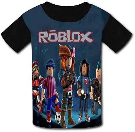 Moitao Legree Kids Short Sleeve Shirt Black, Rob-Lox Sports Absorb Sweat Tee for Boys