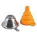 Aibecy 3D Printer Accessories Parts Collapsible Funnel Silicone Foldable Funnels Stainless Steel Resin Filter for Pouring Resin Back Into Bottle for ANYCUBIC Photon Sparkmaker Kelant Orbeat D100
