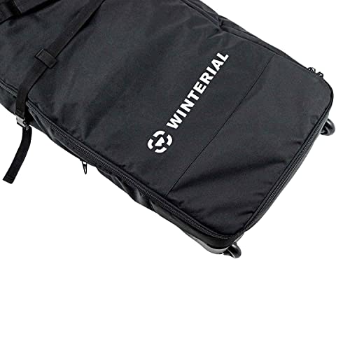Winterial Rolling Double Ski Bag Travel Bag with 5 Storage Compartments