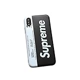 iPhone X - 5.8” - Protective Durable Slim Fit TPU Case / Cover / Bumper / Skin / Cushion - Street Fashion x NYC Metrocard (Black/White)