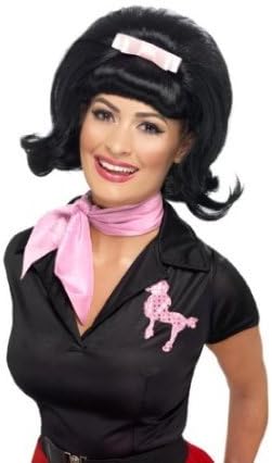 50039;s Flicked Beehive Bob Wig Costume Accessory