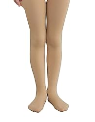 Lotsduoler Ballet Tan Tights for Girls Dance Ultra