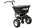 SaltDogg WB101G Professional 100 lb Capacity Walk Behind Broadcast Salt Spreader, Steel Frame