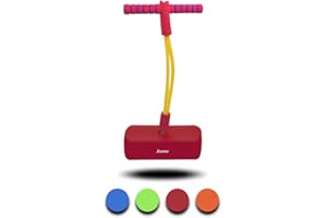 Joyano® Foam Pogo Stick Bungee Jumper for Kids Indoor/Outdoor Toys, Foam Bouncing Toy for Kids Age 4 and up, Squeaky Sounds Gift for Boys and Girls Supports up to 250lbs