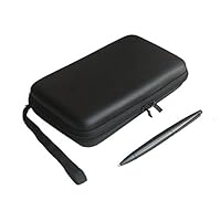 New Nintendo 3DS XL/3DS Carrying Travel Case with Large Stylus, 8 Game Slots and Accessories Pocket, Black by ROUNDSQUARE