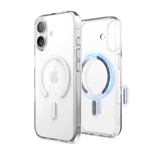 elago Funda Magnética Híbrida Transparente para iPhone 17 6,3'' - Compatible con MagSafe, Tecnología PC+TPU, Cristal Claro, Funda Protectora Antigolpes, Perfil Delgado (Clear)