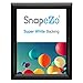 SnapeZo Black Certificate Frame 8.5x11, Front-Loading Aluminum, 1 Inch Profile, Front-Loading Snap Frame, Wall Mounting