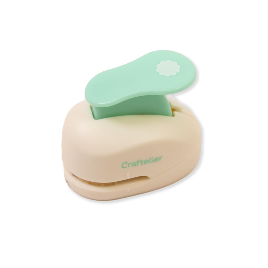 Craftelier - 3/8” (0.953 cm) Diameter Scalloped Circle Punch with Lever Press | Suitable for Paper and Cardstock | Ideal for Craft and Scrapbooking Projects | Size Approx. 5 x 3 x 4.5 cm