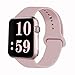 VATI Sport Band Compatible for Apple Watch Band 38mm 40mm, Soft Silicone Sport Strap Replacement Bands Compatible with 2019 Apple Watch Series 5, iWatch 4/3/2/1, 38MM 40MM M/L (Pink Sand)